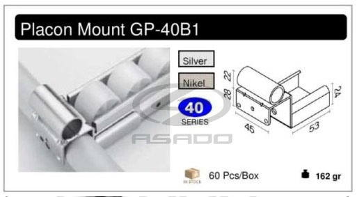 Đầu đỡ thanh truyền GP-40B1-dau-do-thanh-truyen-placon-mount-track-mount-GP-b1-4010bw.ht